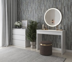 Стол косметический Энкель 100 белый в Губкинском - gubkinskiy.mebel24.online | фото 4