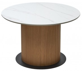 Стол MESA D120 цвет БЕЛЫЙ МРАМОР M326 / Каркас OAK, ®DISAUR в Губкинском - gubkinskiy.mebel24.online | фото 7