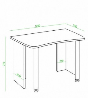 Стол офисный Домино Лайт СКЛ-Софт120 в Губкинском - gubkinskiy.mebel24.online | фото 3