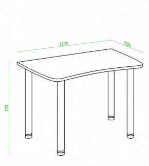 Стол офисный Домино Лайт СКЛ-Софт120МО в Губкинском - gubkinskiy.mebel24.online | фото 2