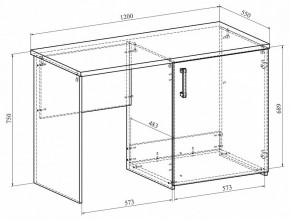 Стол офисный Виктория ВИ-12 в Губкинском - gubkinskiy.mebel24.online | фото 3