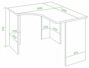 Стол письменный Домино Lite СКЛ-Угл120 в Губкинском - gubkinskiy.mebel24.online | фото 4