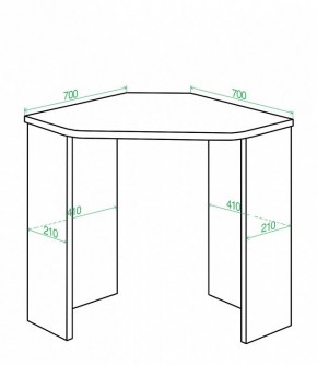 Стол письменный Домино Lite СКЛ-Угл70 в Губкинском - gubkinskiy.mebel24.online | фото 2