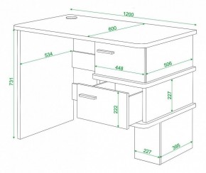 Стол письменный Домино СД-15С в Губкинском - gubkinskiy.mebel24.online | фото 3