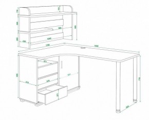 Стол письменный Домино СР-145СМ в Губкинском - gubkinskiy.mebel24.online | фото 5