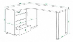 Стол письменный Домино СР-145СМ в Губкинском - gubkinskiy.mebel24.online | фото 5