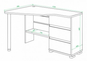 Стол письменный Домино СР-322С в Губкинском - gubkinskiy.mebel24.online | фото 2