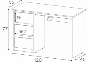 Стол письменный Идена в Губкинском - gubkinskiy.mebel24.online | фото 4