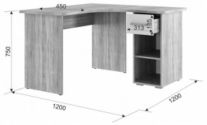 Стол письменный Лайт 1 в Губкинском - gubkinskiy.mebel24.online | фото 2