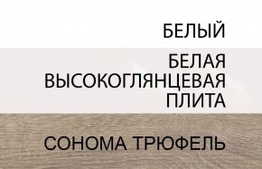 Стол письменный /TYP 80, LINATE ,цвет белый/сонома трюфель в Губкинском - gubkinskiy.mebel24.online | фото 4