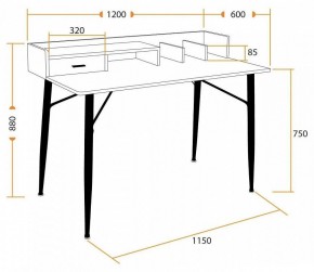 Стол письменный WD-13 в Губкинском - gubkinskiy.mebel24.online | фото