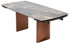 Стол ПУАНТО 200 TITANIUM LAWA NERO, керамика / МЕДЬ каркас М-City в Губкинском - gubkinskiy.mebel24.online | фото 8