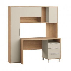 Стол рабочий 12.95 N Комфорт (Дуб сонома, Сатин 7045 PE) в Губкинском - gubkinskiy.mebel24.online | фото