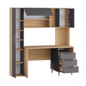 Стол рабочий 12.95 N Комфорт (Дуб сонома, Темно - серый U2601) в Губкинском - gubkinskiy.mebel24.online | фото 2