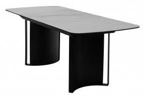 Стол RASMUS 160 TL-45 Белый мрамор, испанская керамика / черный каркас, ®DISAUR в Губкинском - gubkinskiy.mebel24.online | фото 4