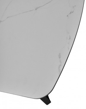 Стол RASMUS 160 TL-45 Белый мрамор, испанская керамика / черный каркас, ®DISAUR в Губкинском - gubkinskiy.mebel24.online | фото 6