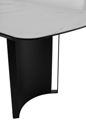 Стол RASMUS 160 TL-45 Белый мрамор, испанская керамика / черный каркас, ®DISAUR в Губкинском - gubkinskiy.mebel24.online | фото 7