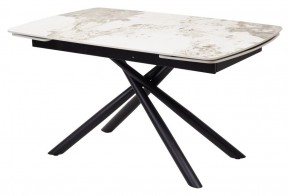 Стол RIVOLI 140 GLOSS LUXURY PANDORA SOLID CERAMIC / BLACK, ®DISAUR в Губкинском - gubkinskiy.mebel24.online | фото 1
