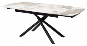 Стол RIVOLI 140 GLOSS LUXURY PANDORA SOLID CERAMIC / BLACK, ®DISAUR в Губкинском - gubkinskiy.mebel24.online | фото 7