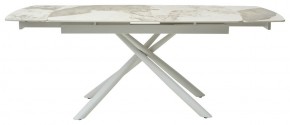 Стол RIVOLI 140 GLOSS LUXURY PANDORA SOLID CERAMIC / WHITE, ®DISAUR в Губкинском - gubkinskiy.mebel24.online | фото 3