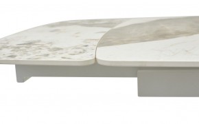 Стол RIVOLI 140 GLOSS LUXURY PANDORA SOLID CERAMIC / WHITE, ®DISAUR в Губкинском - gubkinskiy.mebel24.online | фото 4