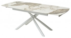 Стол RIVOLI 140 GLOSS LUXURY PANDORA SOLID CERAMIC / WHITE, ®DISAUR в Губкинском - gubkinskiy.mebel24.online | фото 5