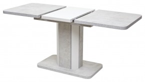 Стол STORK 120 Белый бетон/ Белый М-City в Губкинском - gubkinskiy.mebel24.online | фото 3