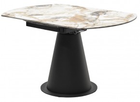 Стол TERAMO 135 GLOSS GRAND JADE SOLID CERAMIC, керамика, поворотн.механизм / Черный каркас, ®DISAUR в Губкинском - gubkinskiy.mebel24.online | фото 10
