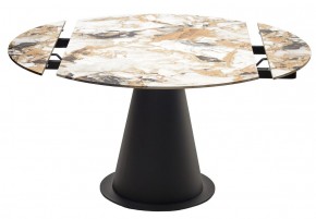 Стол TERAMO 135 GLOSS GRAND JADE SOLID CERAMIC, керамика, поворотн.механизм / Черный каркас, ®DISAUR в Губкинском - gubkinskiy.mebel24.online | фото 14
