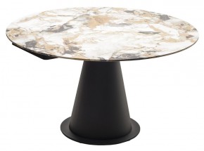 Стол TERAMO 135 GLOSS GRAND JADE SOLID CERAMIC, керамика, поворотн.механизм / Черный каркас, ®DISAUR в Губкинском - gubkinskiy.mebel24.online | фото 15