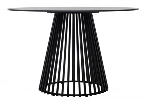 Стол TERNI 120 MATT BLACK MARBLE SOLID CERAMIC Черный мрамор матовый, керамика /Черн.каркас, ®DISAUR в Губкинском - gubkinskiy.mebel24.online | фото 7