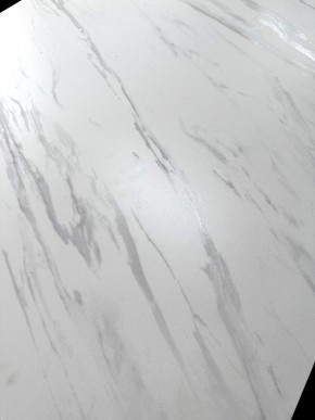 Стол VASTO 180 MARBLES KL-99 Белый мрамор матовый, итальянская керамика/ черный каркас, ®DISAUR в Губкинском - gubkinskiy.mebel24.online | фото 3