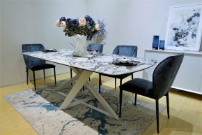 Стол VICENZA 220 BULGARI WHITE, керамика / белый, ®DISAUR в Губкинском - gubkinskiy.mebel24.online | фото 12
