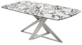 Стол VICENZA 220 BULGARI WHITE, керамика / белый, ®DISAUR в Губкинском - gubkinskiy.mebel24.online | фото 9