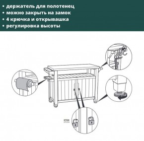 Столик для барбекю 207 Л (Unity XL 207L) в Губкинском - gubkinskiy.mebel24.online | фото 9