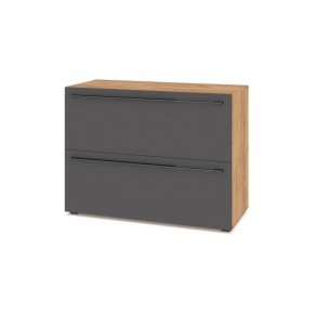 СТОУН С81 Комод (золотой дуб/графит) в Губкинском - gubkinskiy.mebel24.online | фото