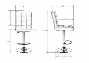 Стул барный DOBRIN KRUGER, чёрный в Губкинском - gubkinskiy.mebel24.online | фото 8