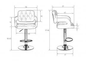 Стул барный DOBRIN TIESTO, красный в Губкинском - gubkinskiy.mebel24.online | фото 7