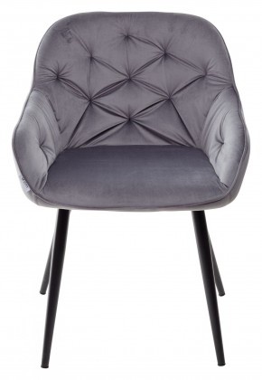 Стул BREEZE BLUVEL-14 GREY, велюр / черный каркас М-City в Губкинском - gubkinskiy.mebel24.online | фото 5