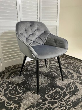 Стул BREEZE BLUVEL-14 GREY, велюр / черный каркас М-City в Губкинском - gubkinskiy.mebel24.online | фото 6