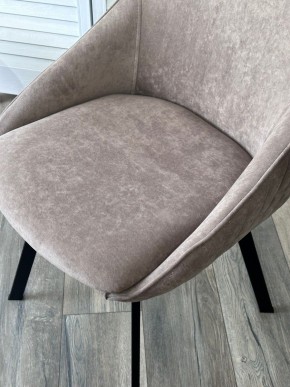 Стул CASA, 360 град. поворот. B5 Капучино, велюр / черный каркас,М-City в Губкинском - gubkinskiy.mebel24.online | фото 3