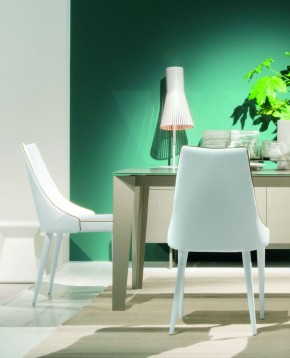 Стул CLARA 40.11 (TR505 white with sand cordonet, экокожа) в Губкинском - gubkinskiy.mebel24.online | фото 2