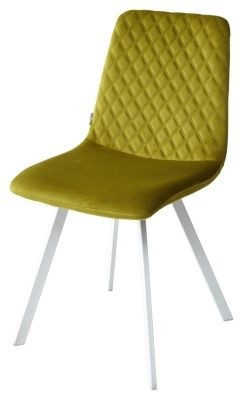 Стул DAIQUIRI BLUVEL-75 OLIVA / белый каркас, велюр М-City в Губкинском - gubkinskiy.mebel24.online | фото 1