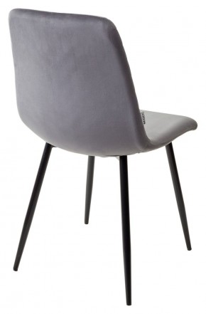Стул DUKE BLUVEL-14 GREY, велюр / черный каркас М-City в Губкинском - gubkinskiy.mebel24.online | фото 3