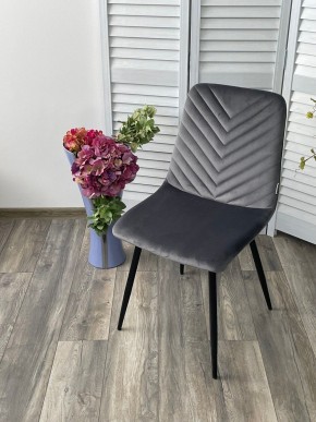 Стул DUKE BLUVEL-14 GREY, велюр / черный каркас М-City в Губкинском - gubkinskiy.mebel24.online | фото 5