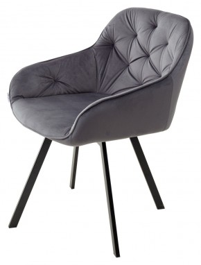 Стул GALE 360 град. поворот. BLUVEL-14 GREY, велюр/ черный каркас, М-City в Губкинском - gubkinskiy.mebel24.online | фото 5