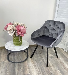 Стул GALE 360 град. поворот. BLUVEL-14 GREY, велюр/ черный каркас, М-City в Губкинском - gubkinskiy.mebel24.online | фото 8