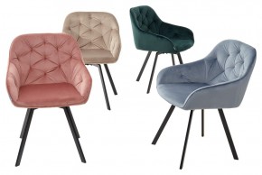 Стул GALE 360 град. поворот. BLUVEL-40 BEIGE, велюр/ черный каркас, М-City в Губкинском - gubkinskiy.mebel24.online | фото 3