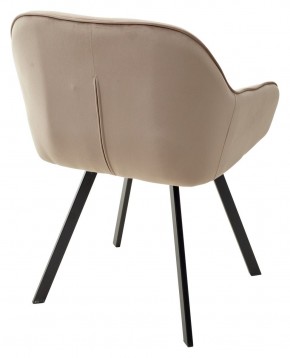 Стул GALE 360 град. поворот. BLUVEL-40 BEIGE, велюр/ черный каркас, М-City в Губкинском - gubkinskiy.mebel24.online | фото 4