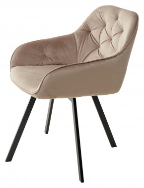 Стул GALE 360 град. поворот. BLUVEL-40 BEIGE, велюр/ черный каркас, М-City в Губкинском - gubkinskiy.mebel24.online | фото 5